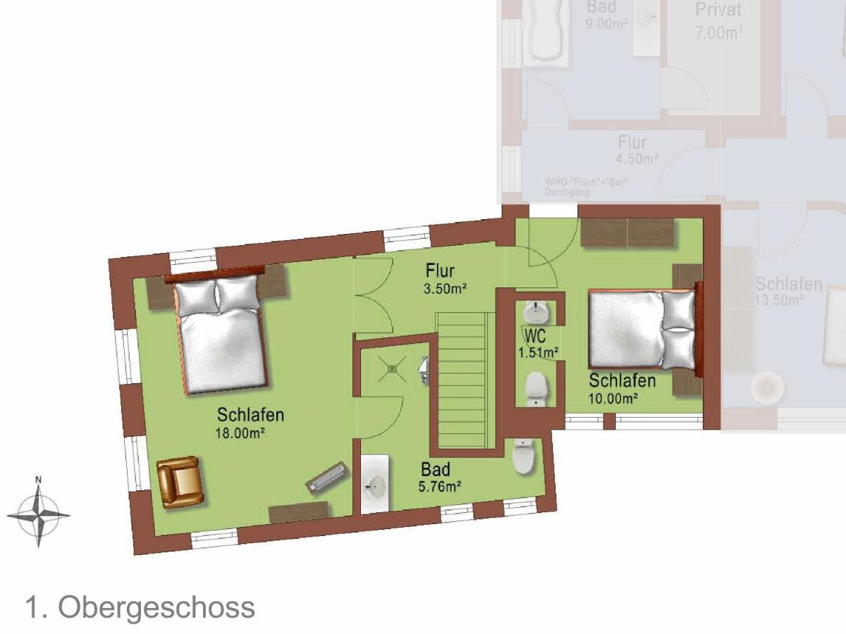 Ferienhaus Oberstaader Fewo Maisonette أونينغين المظهر الخارجي الصورة