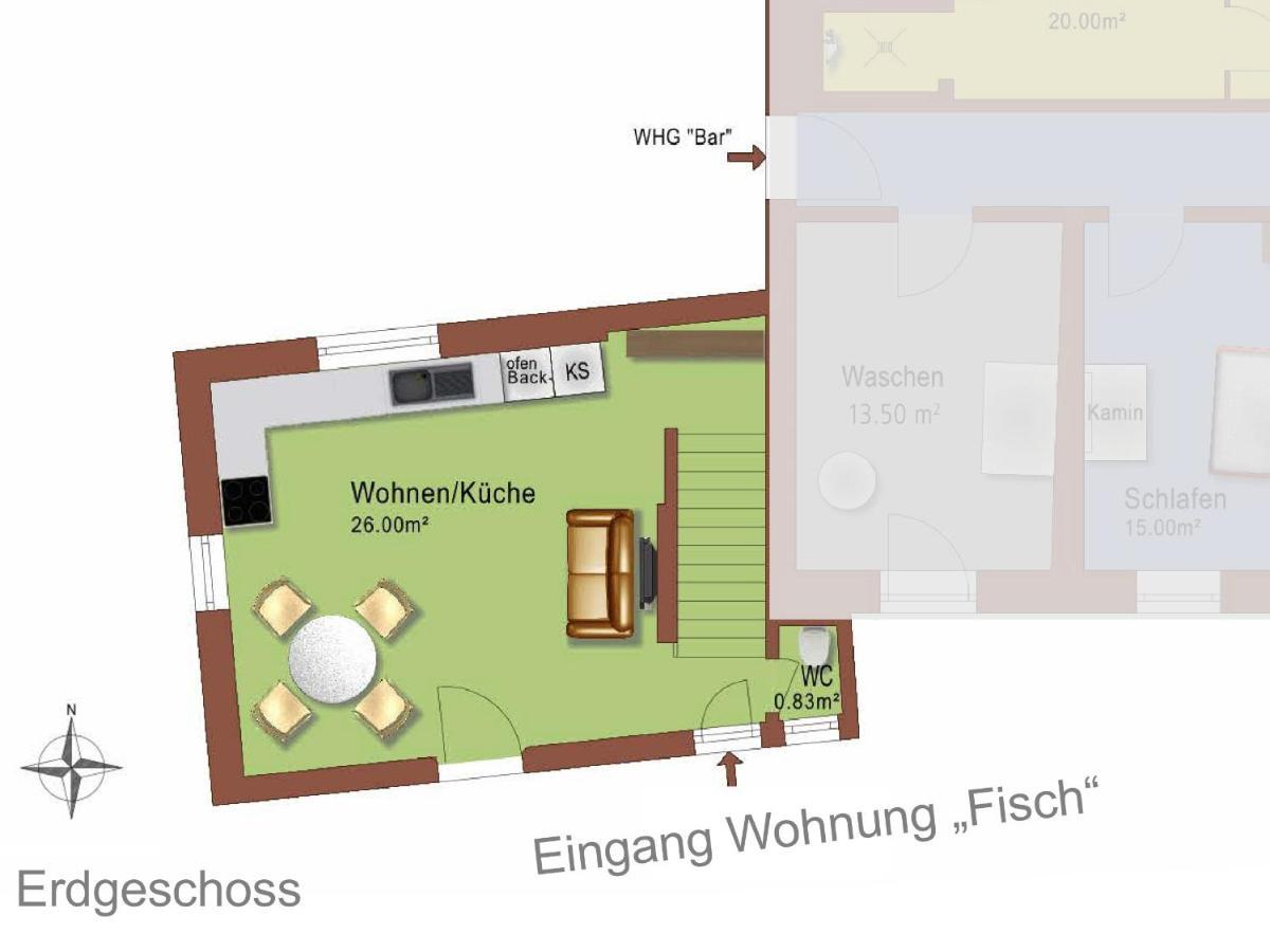Ferienhaus Oberstaader Fewo Maisonette أونينغين المظهر الخارجي الصورة